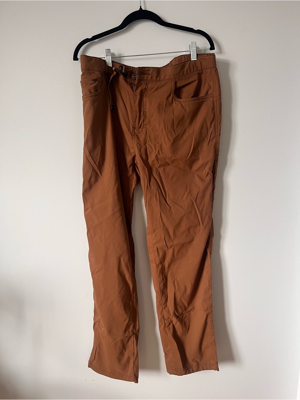 Prana Men's Chino Pants in Rust Brown